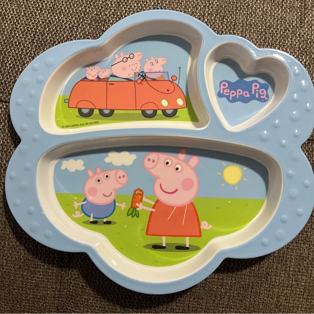 2003 Zak Designs Peppa Pig Kids Plate